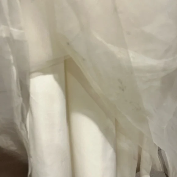 David’s Bridal Flower Girl Junior Bridesmaid Girl’s Dress Embroidery Tulle Sz 5 - Picture 5 of 7